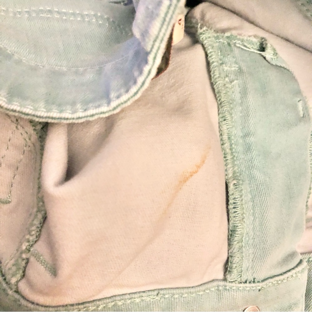 Cabi Skinny Jeans Thin Mint Green 4 - Picture 6 of 6
